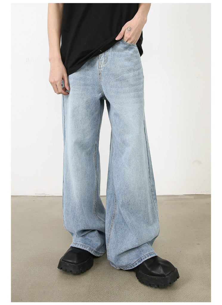 Fashion Casual Loose Straight Jeans