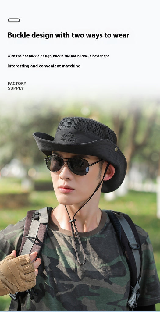 Spring And Summer Hat Outdoor Mountaineering Sun Hat Folding