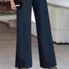 Color Diagonal Collar Strapless High Waist Jumpsuit