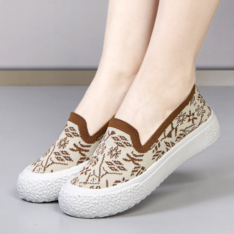 Summer Mesh Breathable Slip-on Lofter Pumps