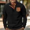 Patch Pocket Jacket Stand Collar Long Sleeve Corduroy Multicolor Hoodie