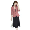 Korean Style Casual Slim Fit Waist-tight Spring And Autumn Black Small Business Suit