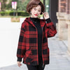 Autumn And Winter Plus Size Plaid Coat