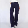 Women's Casual Pants Design Sense Stitching Straight-leg Pants