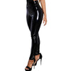 European And American Plus Size Women's Clothes Leggings High Waist PU Leather Pants