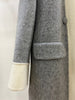 Double-sided Wool Overcoat V-neck Scarf Reversible Woolen Jacket