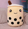 Cute Fruit Drink Plush Stuffed Soft Strawberry Milk Tea Plush Boba Tea Cup Toy Bubble Tea Pillow Cushion Kids Gift