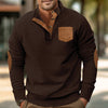 Patch Pocket Jacket Stand Collar Long Sleeve Corduroy Multicolor Hoodie