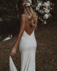 Little White Evening Gown With Train Brigade Shot Long Dress