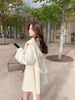 Coat Red Shirt Korean Style Hooded Cashmere Double-sided Woolen Woolen Coat For Women