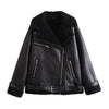 French Fur Integrated Zipper Ornament Double-sided Jacket