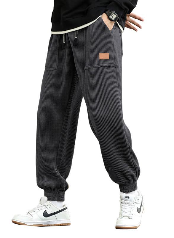 Men's Corduroy Loose Jogging Overalls