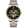 UTHAI L93 Watch For Men Trendy High end Light Luxury Versatile Quartz Watches Waterproof Roman Hollow Male's Clock Watch