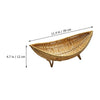 Rattan Fruit Bowl Storage Basket Sundries Baskets Vegetable Plate Food Tray Rattan Fruit Bowl Tray For Coffee Table Woven Basket