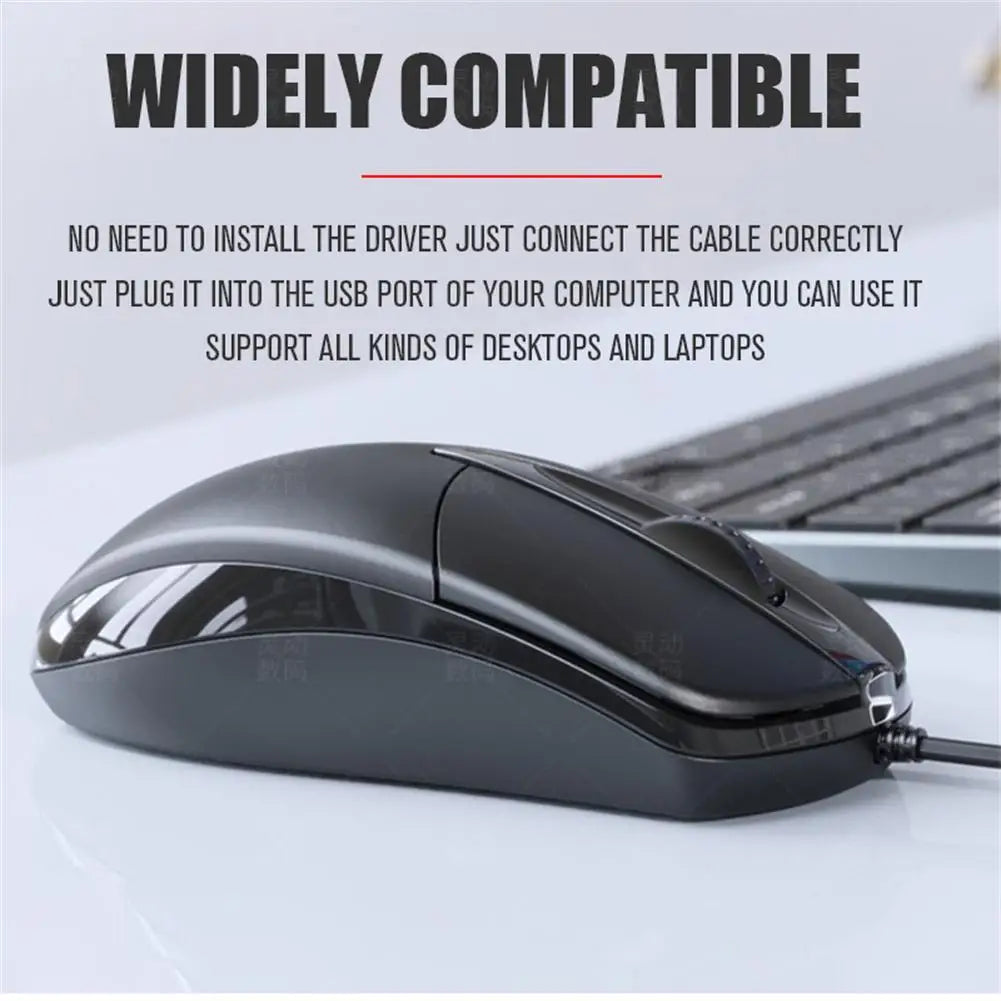 1pc Professional Office Usb Optical Gaming  Mouse Ultra Slim Silent Ergonomic Design Computer Laptops Notebook Accessories