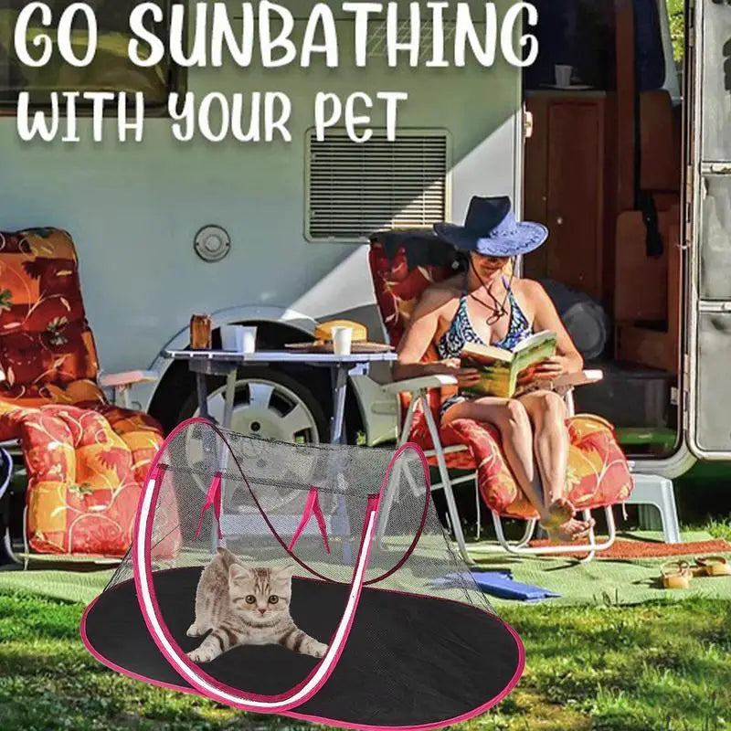 Portable Folding Pet Tent Foldable Outdoor Tent For Pet Cat Outside Playhouse Dog Fence For Camping Dog Playpen Portable Small