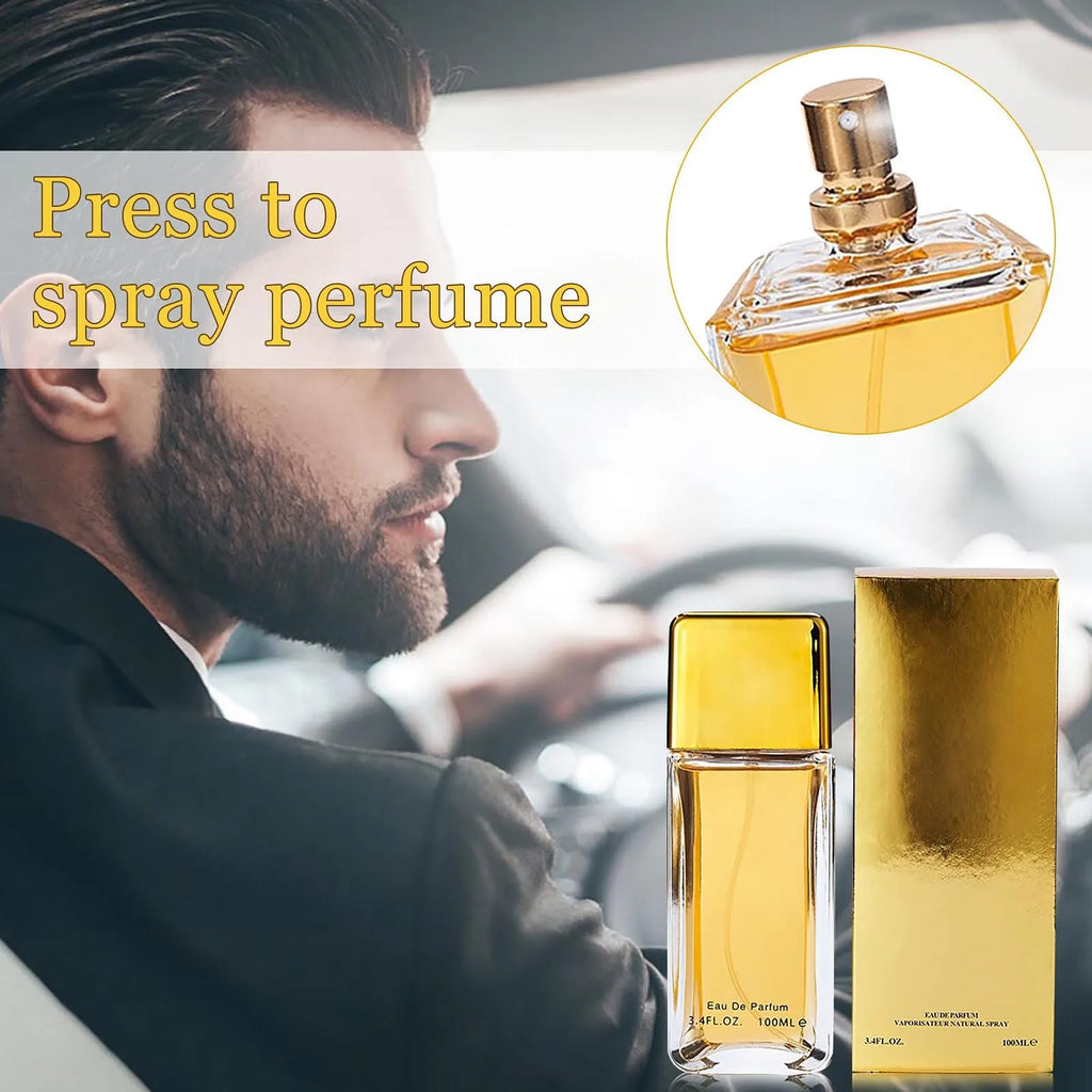 100ml/50ml Golden Millionaire Men's Perfume Spray Long Lasting Party Gifts for Men