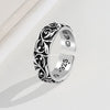 Retro Eternal Vine Ring Silver Color Punk Gothic Vintage Open Ring for Men Women Handmade Designer Jewelry Unisex Accessories