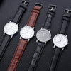 Men Watches Business Wrist Watch Luxury Leather Strap Analog Watches Quartz Wristwatches Clock Men Women Casual Simple Watch