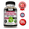 Resveratrol Capsules - Antioxidant Supplement to Support Circulatory Health and Overall Wellness - Non-GMO