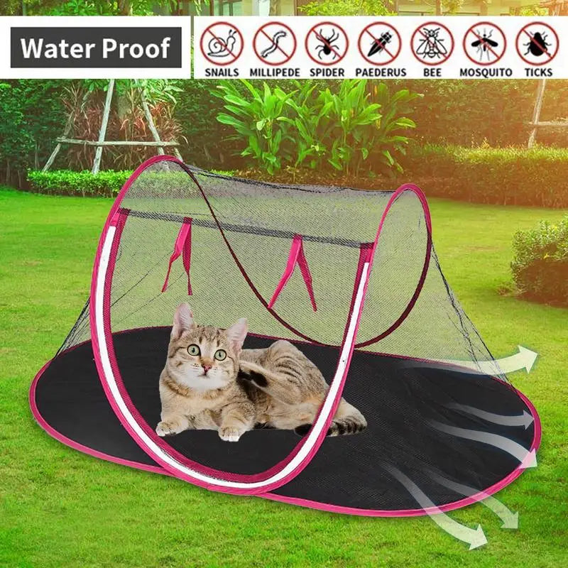 Portable Folding Pet Tent Foldable Outdoor Tent For Pet Cat Outside Playhouse Dog Fence For Camping Dog Playpen Portable Small