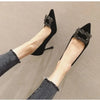 2024 Autumn New Womens Sexy Pointed Solid Color Shallow Mouth Women's Shoes Elegant Party Dress Women's Stiletto Shoes Zapatilla