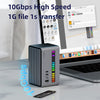 Hagibis USB C Docking Station with Dual HDMI-compatible M.2 SSD Enclosure Ethernet 100W PD USB Hub SD/TF for Laptop Macbook Pro