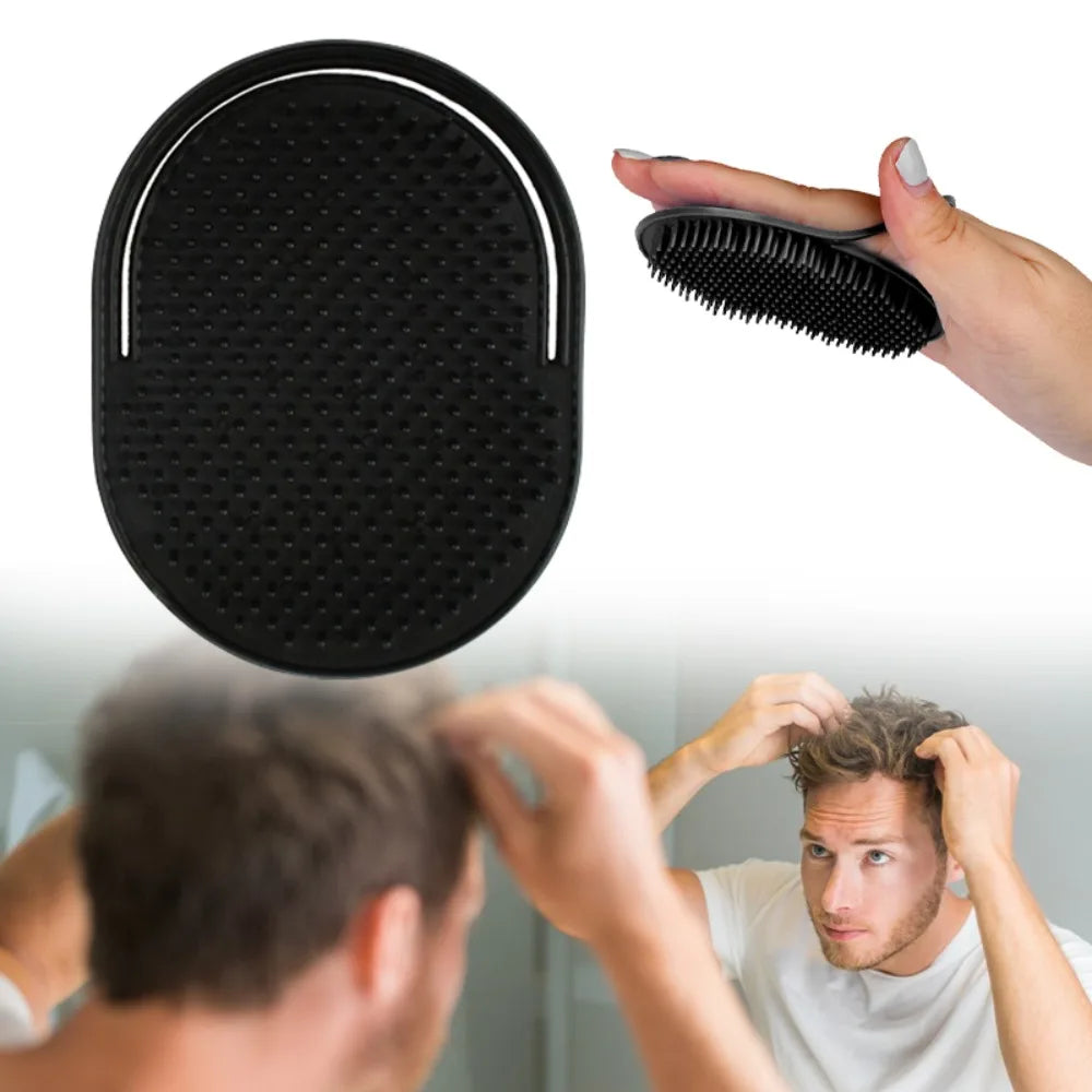 Small Round Hair Brush Pocket Comb Hair Men Beard Mustache Palm Travel Scalp Massager Portable Massage Brushes Styling Tools