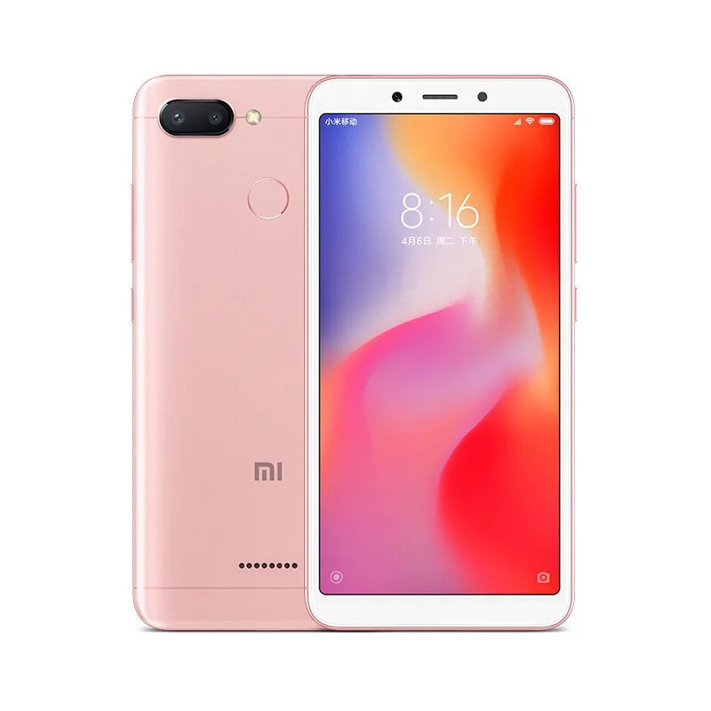 Xiaomi Redmi 6 Smartphone  googleplay Mobile Phone 5.45" Full Screen AI Face ing used phone