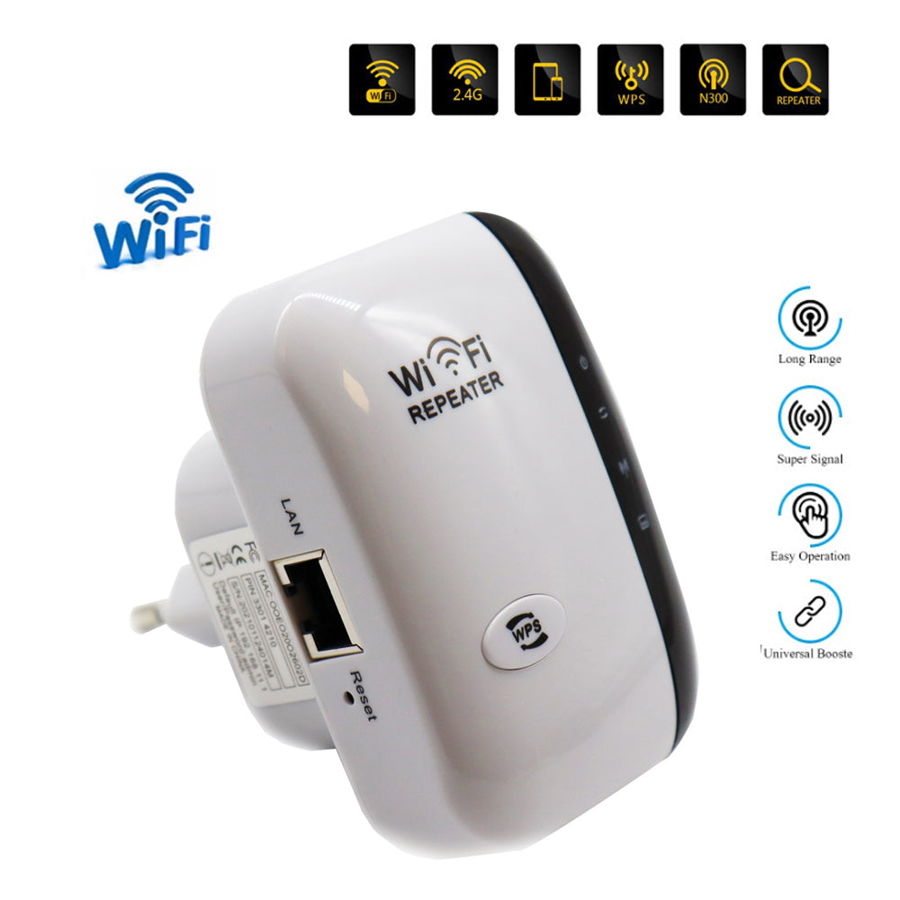 300Mbps WiFi Repeater Wireless WiFi Extender Router WiFi Signal Amplifier Wi Fi Booster Long Range Wi-Fi Repeater Access Point