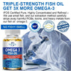 Daitea Omega 3 Fish Oil Capsules - for Nervous System, Skin and Hair Health, Antioxidants - Easy To Swallow