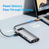 Baseus 4K 60Hz USB C Hub Type C to Ethernet Port PD 100W Adapter for Macbook Pro USB 3.0 Hub Laptop Tablet Accessories