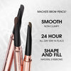 O.TWO.O Machete Eyebrow Pencil Waterproof Natural Long Lasting Smooth Fill Fluff Blendable High Pigment Brow Pencil Eye Makeup