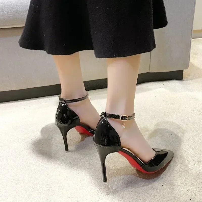 High Quality Nude Women's High Heels New Style 2024 Classic Buckle Women's High Heels Fashion Pointed Toe Elegant Formal Shoes