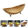 Rattan Fruit Bowl Storage Basket Sundries Baskets Vegetable Plate Food Tray Rattan Fruit Bowl Tray For Coffee Table Woven Basket