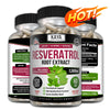 Resveratrol Capsules - Antioxidant Supplement to Support Circulatory Health and Overall Wellness - Non-GMO