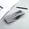 Thin Canvas Men Wallet Card Holder Men'S Purse Coin Pouch Id Card Holder Foldable Multifunction Money Bag Business Short Purse