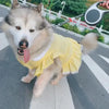 Dog Dress Summer Plaid Breathable Pet Clothes for Medium Large Dogs Outdoor Walking Pet Supplies