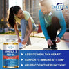 Daitea Omega 3 Fish Oil Capsules - for Nervous System, Skin and Hair Health, Antioxidants - Easy To Swallow