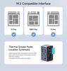 Hagibis USB C Docking Station with Dual HDMI-compatible M.2 SSD Enclosure Ethernet 100W PD USB Hub SD/TF for Laptop Macbook Pro