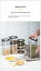 Sealed Jars Kitchen Grain Storage Organizer Large Tank Plastic Moisture-proof Storage Box Household Seasoning Jars Set