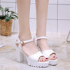 Women Fish Mouth Platform High Heels Wedges Buckle Slope Sandals Women Shoes Woman Platform High Heels Sandals High Heels