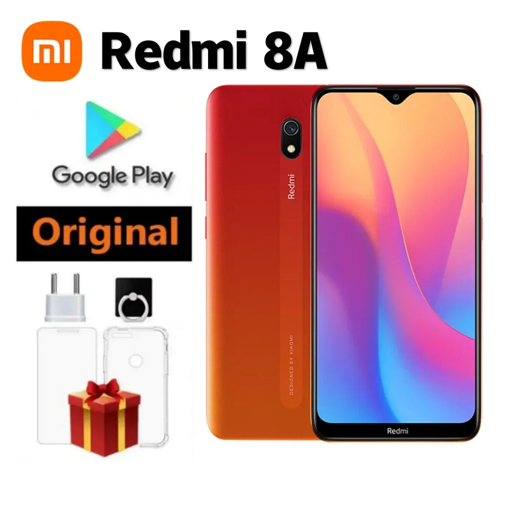 Original Xiaomi Redmi 8A 4GB 64GB Mobile Phone Battery 5000mAh Snapdargon 439 12MP Camera 4G Smartphone global rom