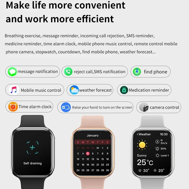 Smart Watch 9 Mini Women Ultra Series NFC Smartwatch Men BT Call Health Monitor Waterproof Tracker Sports Watch For Android IOS