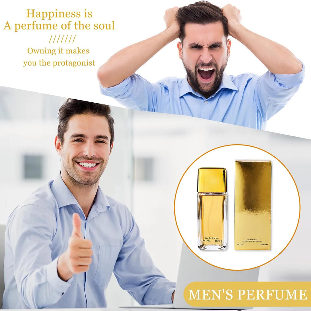 100ml/50ml Golden Millionaire Men's Perfume Spray Long Lasting Party Gifts for Men