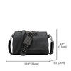 XOUHAM Messenger Bags for Women PU Single Skull Rivet Shoulder Handbags Sac A Main Bolsa Black Vintage Sexy Bag Lady Drop Chain