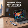 UGREEN 10-in-1 USB C HUB 4K Type C to HDMI RJ45 Ethernet PD100W SD&TF for MacBook iPad Huawei Sumsang PC Tablet Phone USB3.0 HUB