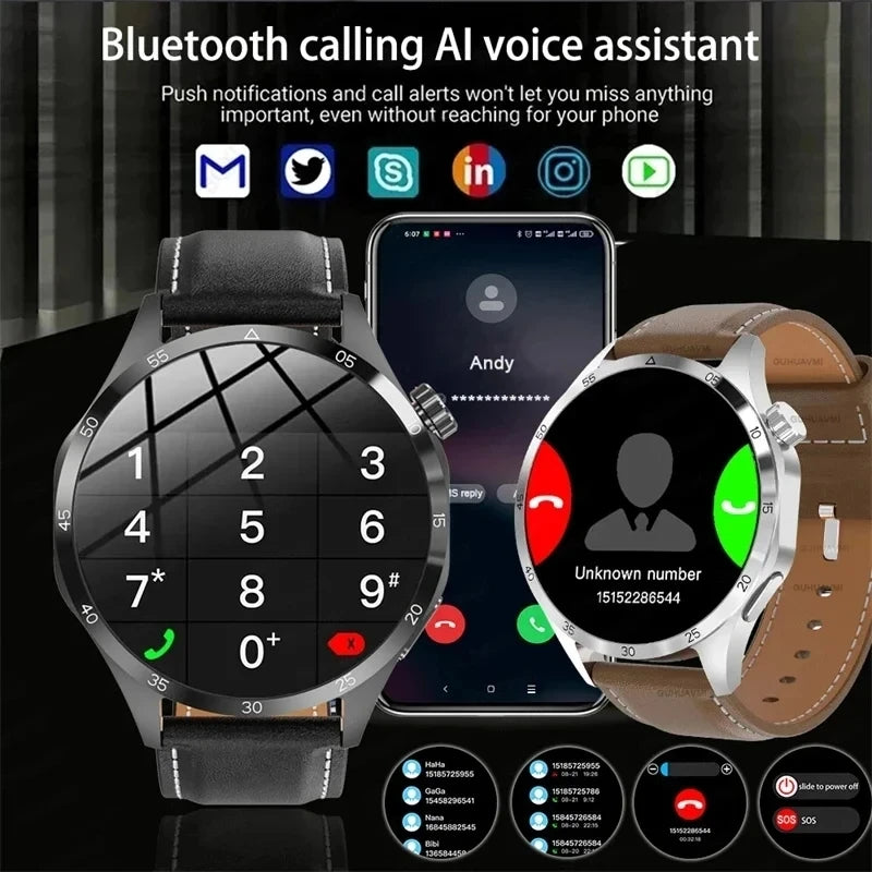 For Huawei GT4 Pro GPS Smart Watch Men AMOLED HD Screen Bluetooth Call NFC IP68 Waterproof Watches Blood Sugar Smartwatch Woman