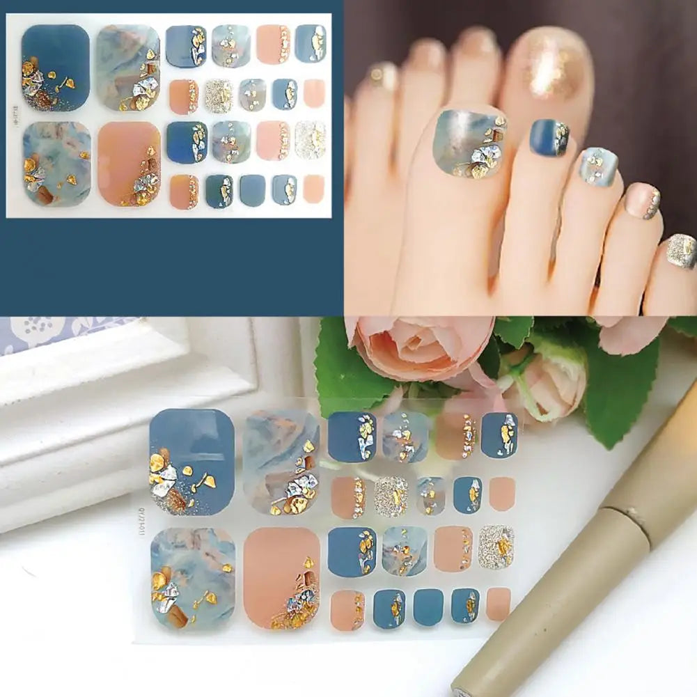 Delicate Nails Stickers Nail Art Anti-scratch Paper Women Manicure Toenail Wraps Stickers  Toe Nail Stickers Self-adhersive