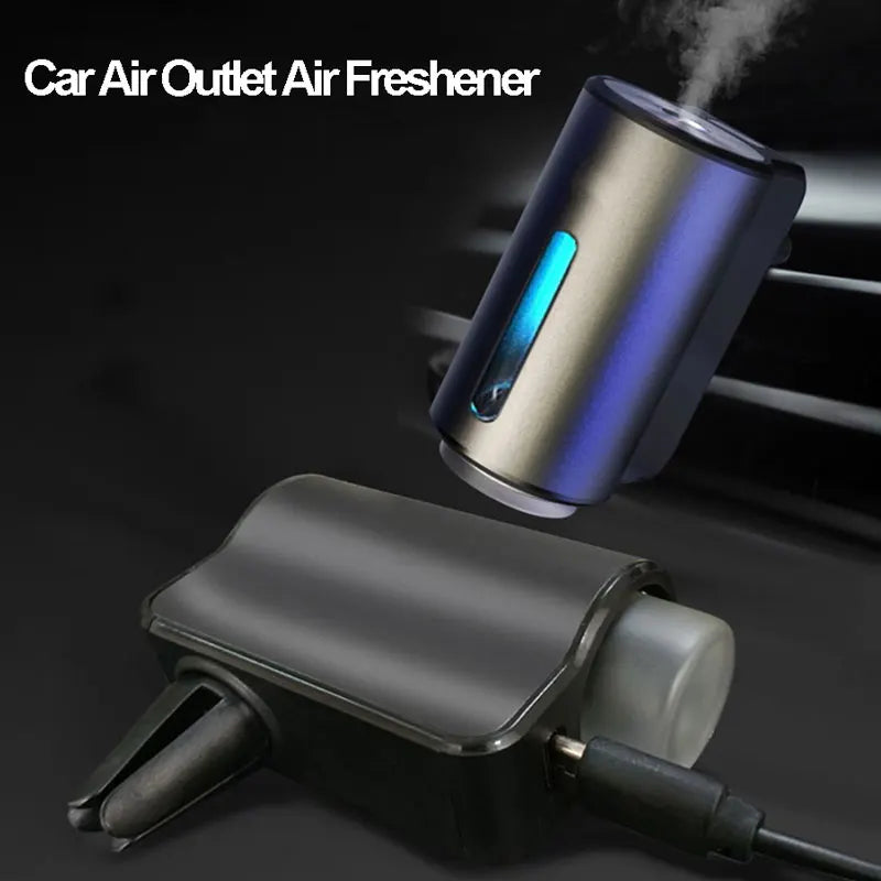 Car Air Freshener Spray Perfume Air Vent Fragrance Electric Aroma Car Smell Perfume Reusable Auto Flavoring Diffuser Man Women